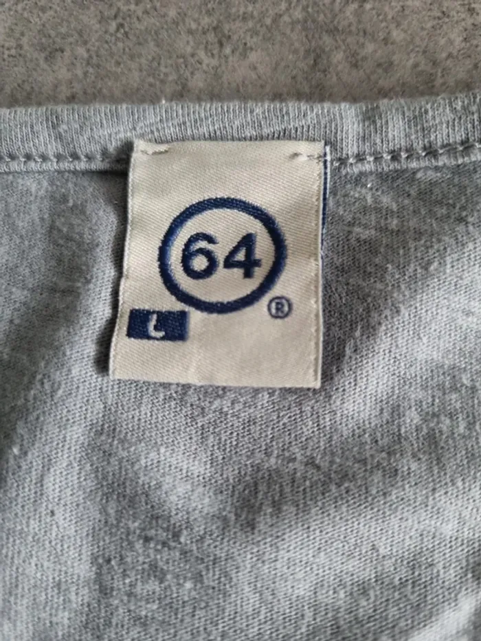 T-shirt à manches longues femme - Taille 40 / L - Marque 64 - Gris clair - photo numéro 2