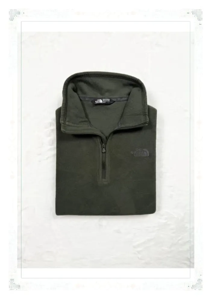 The North Face polaire demi zip vert kaki homme taille M polyester - photo numéro 13