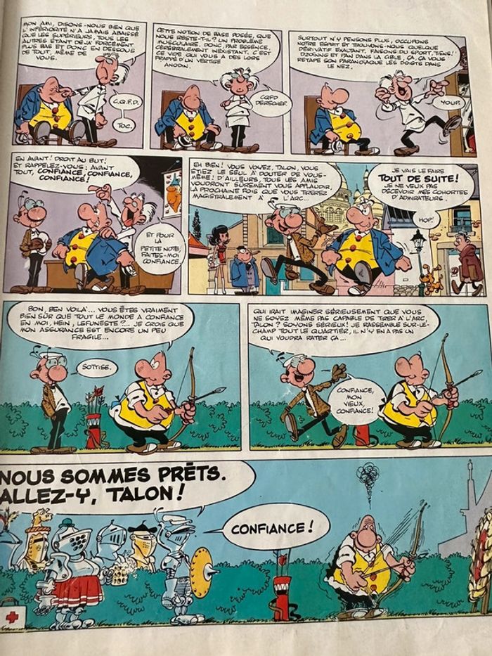 Bd vintage ancienne livre Achille Talon fait son ménage Shell Greg été - photo numéro 4