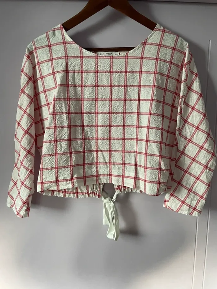 Haut automne carreaux original Mango S
