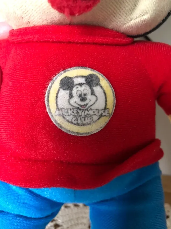 Peluche vintage Mickey Mousse club années 70 Walt Disney - photo numéro 6