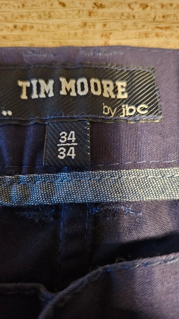 Pantalon homme, léger, bleu foncé, Tim Moore by JBC, taille 34/34 - photo numéro 5