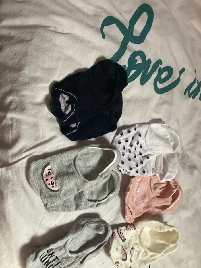 Lot de 9 pairs de soquètes - photo numéro 3
