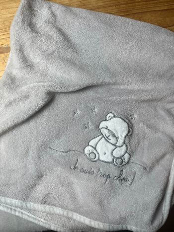 Couverture toute douce grise