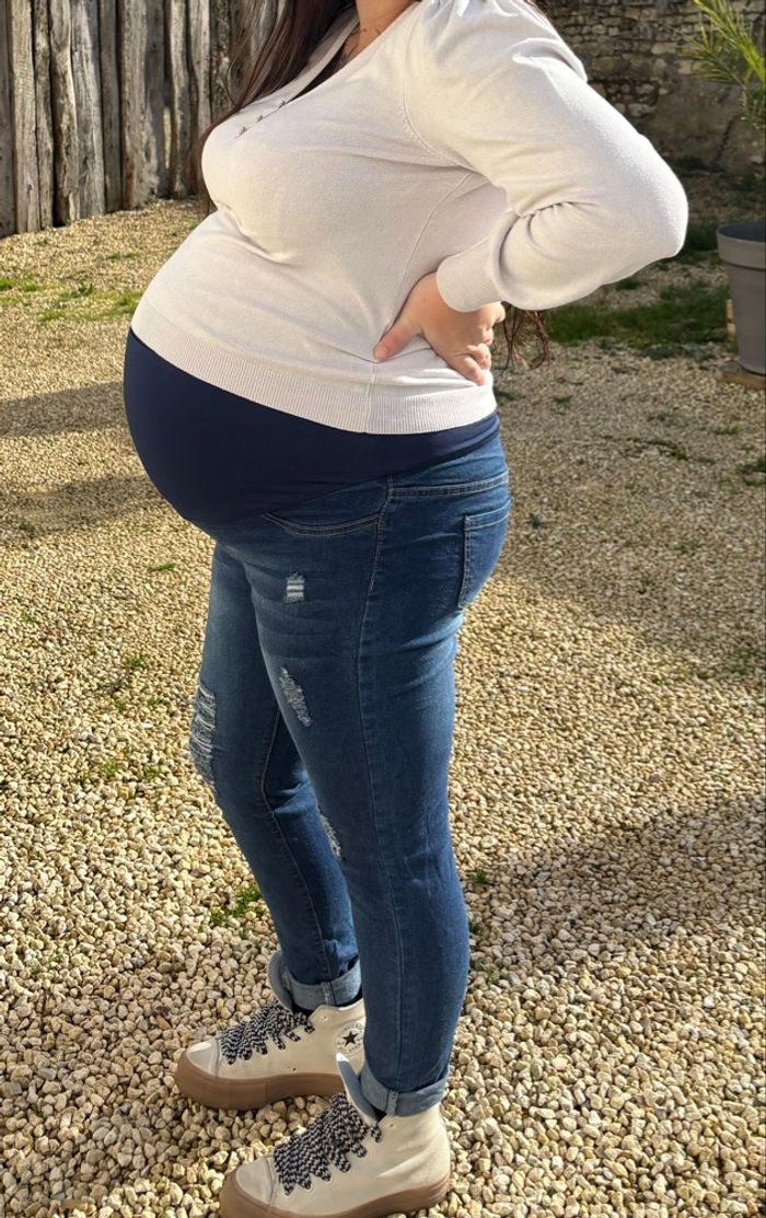 Lot de 2 jeans de grossesse - photo numéro 3