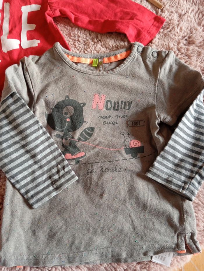 T-shirt ML 9 mois - photo numéro 2