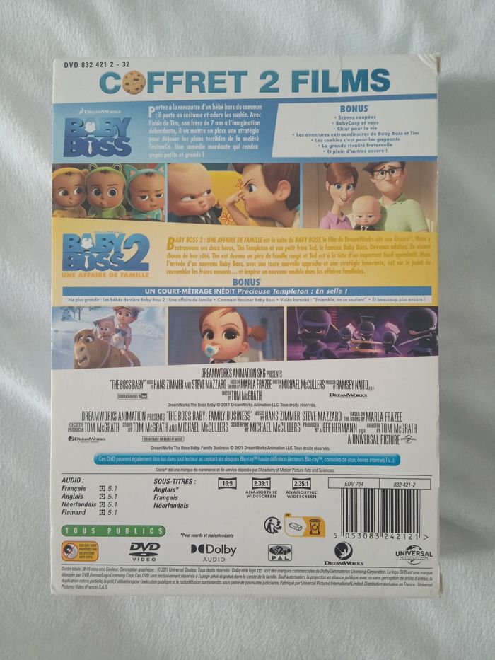 Coffret DVD Baby boss 1 et 2 - photo numéro 2
