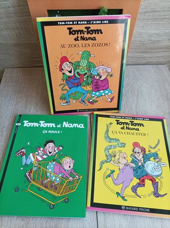 Lot 3 Livres enfant Tom-Tom et Nana