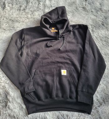 Sweat à Capuche Carhartt Rework [NEUF] – Doublé Thermique - Noir – Taille L – Made in USA 
