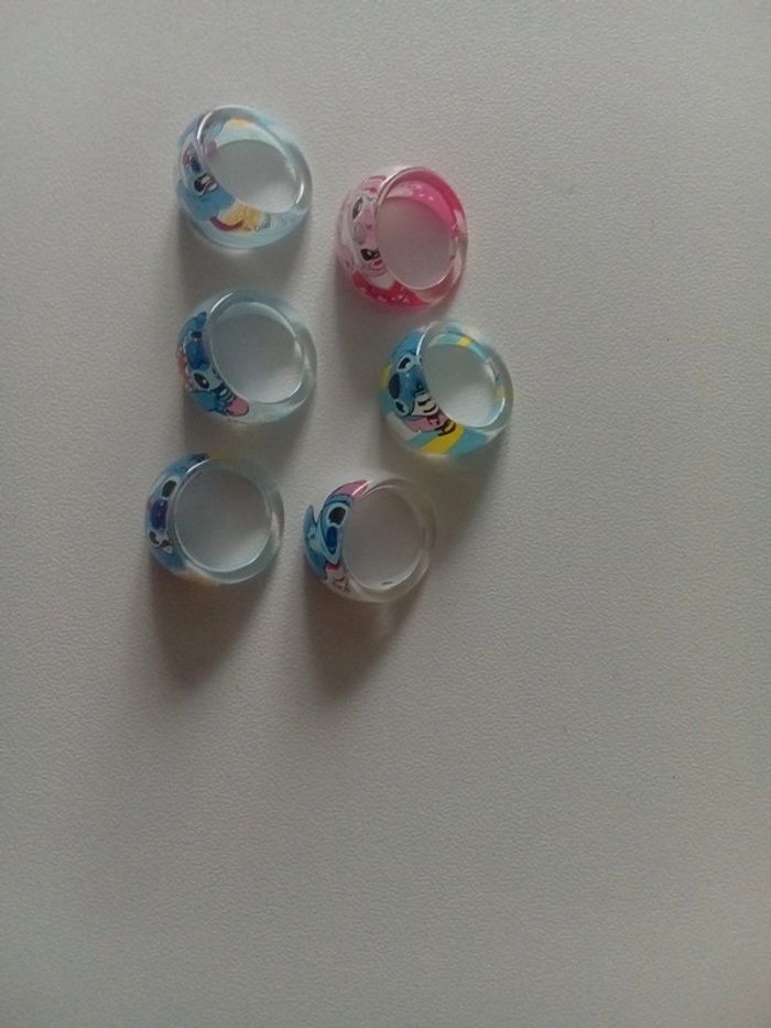 Lot de 6 bagues stitch - photo numéro 4