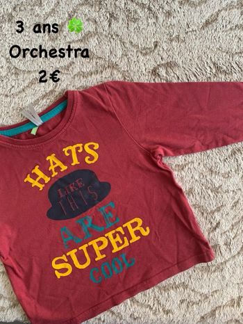 T-shirt 🍀 3 ans 🍀 Orchestra