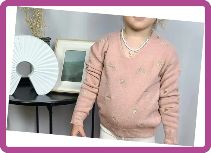 Pull Mère/Fille, Version Fille 4 ans, NEUF avec étiquette