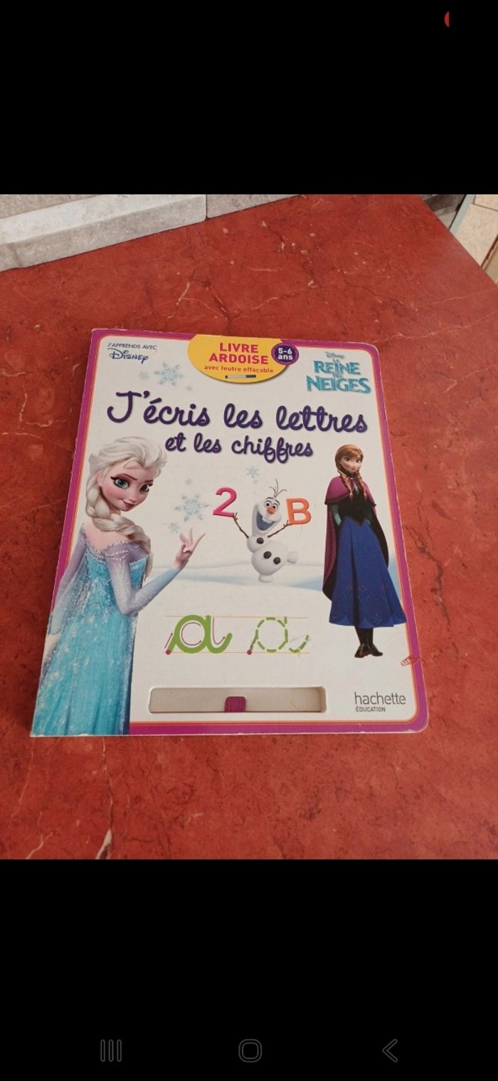 Livre ardoise Reine des neiges