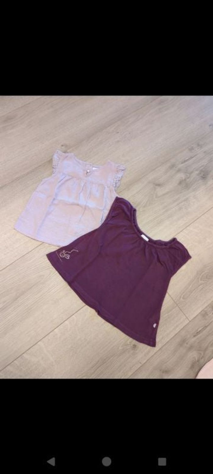 Lot de 2 tuniques 12 mois