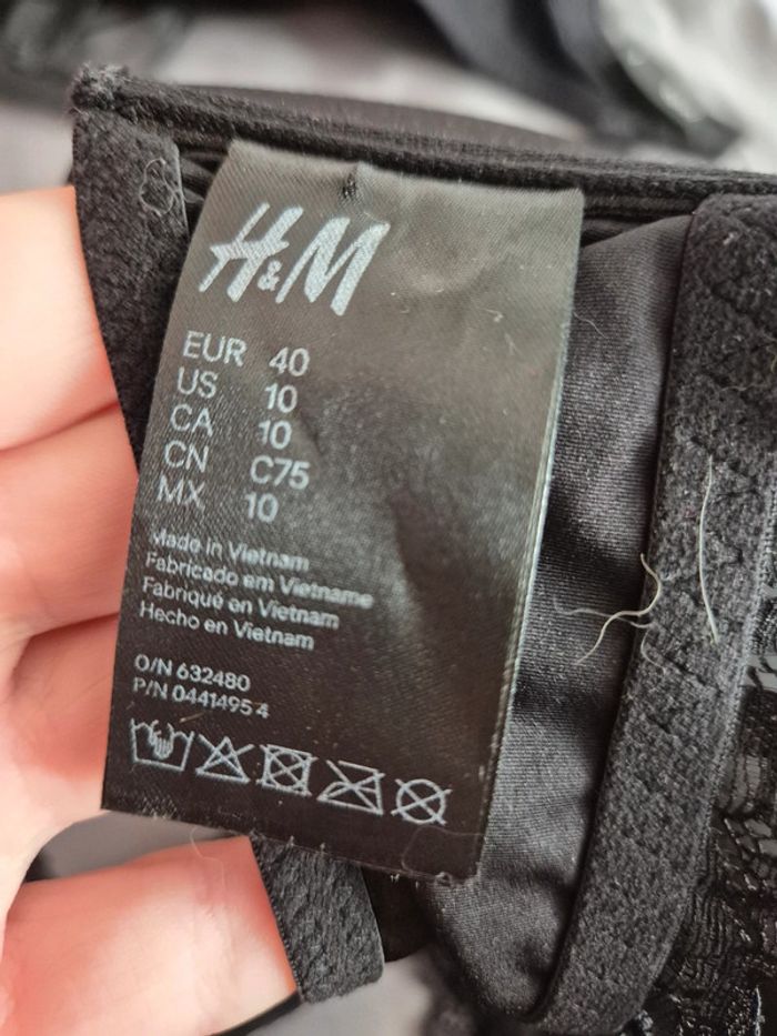 Soutien-gorge taille 40 noir H&M - photo numéro 6