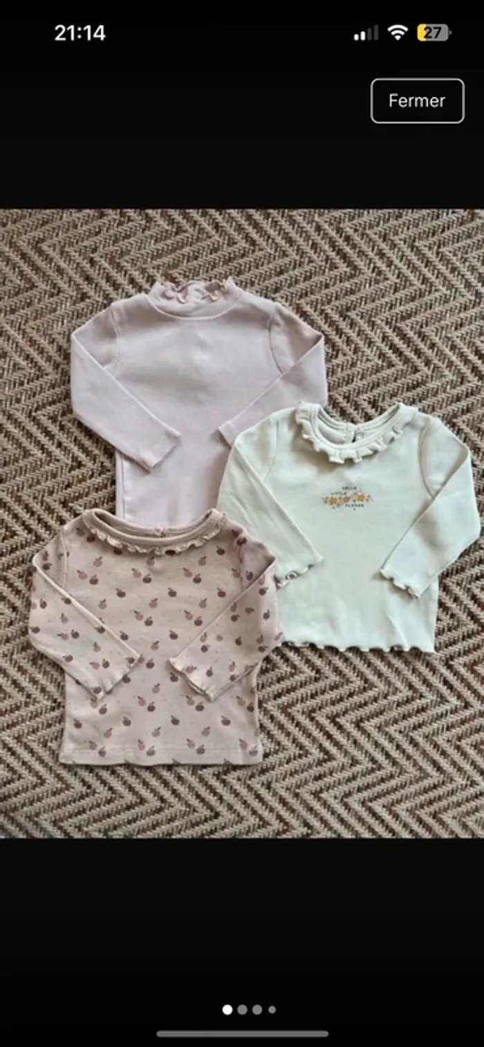 Lot 3 t-shirts Kiabi 3M