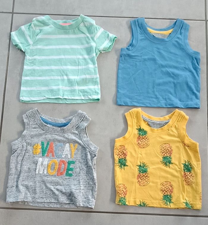Lot de 4 tee-shirts garçon - 3 mois