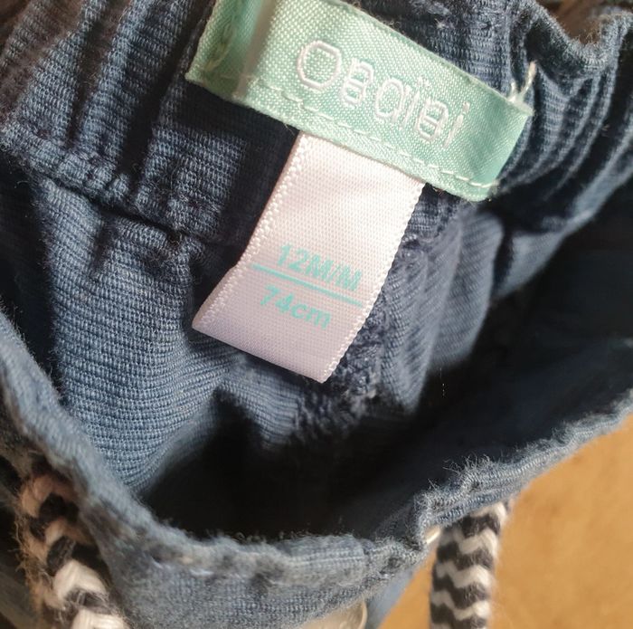 💚 Ensemble tee-shirt ML bas de jogging 12 mois Tape à l'œil/Obaïbi #emyfleury_12moisgarçon - photo numéro 4