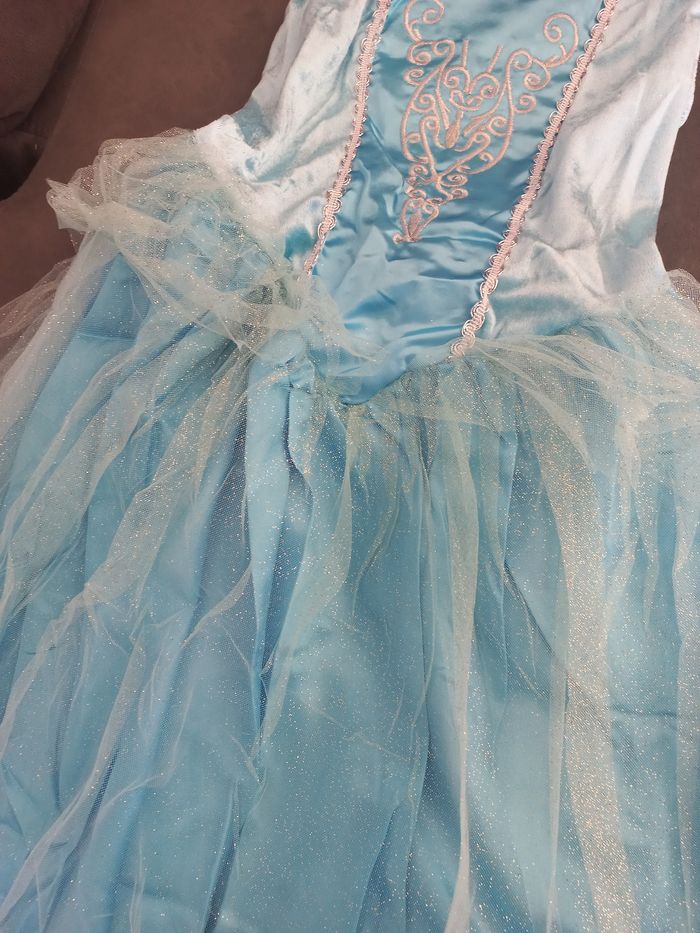 Robe déguisement princesse bleue 5/6 ans - photo numéro 4