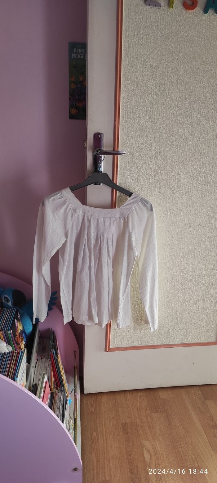 Chemise fille paillettes C.F.K taille 12 ans