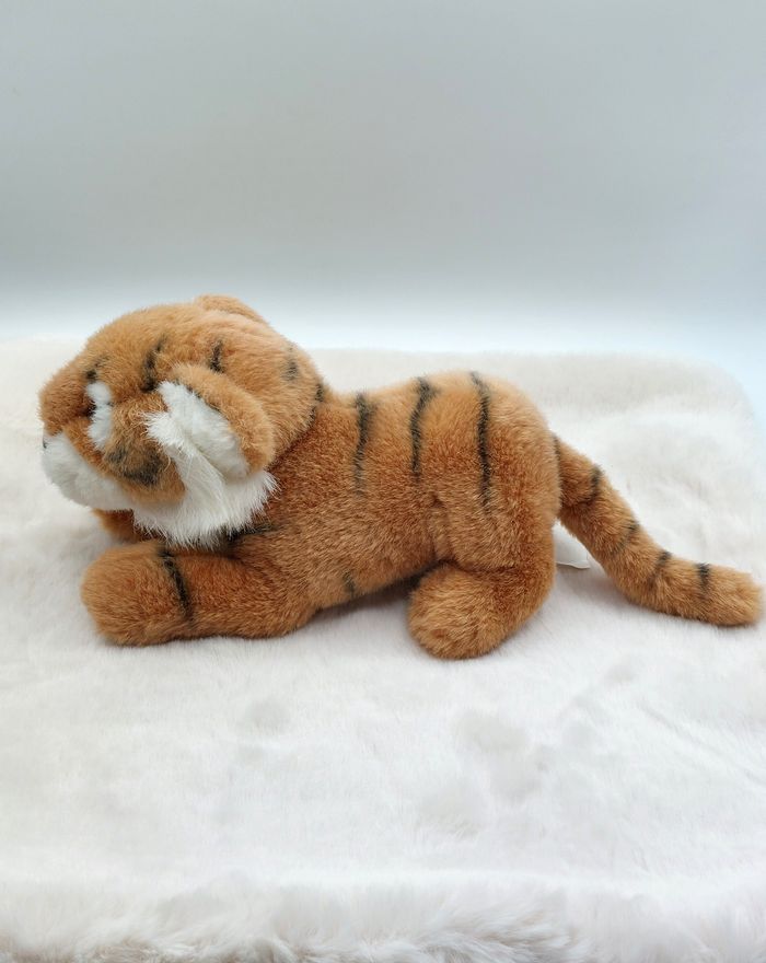 Vintage Peluche ancien doudou tigre TCC Continuity 1999 25/36 cm avec la queue - photo numéro 2