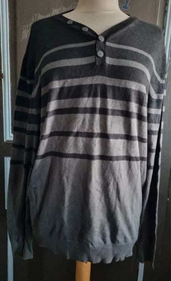 pull à rayures taille XL Gémo