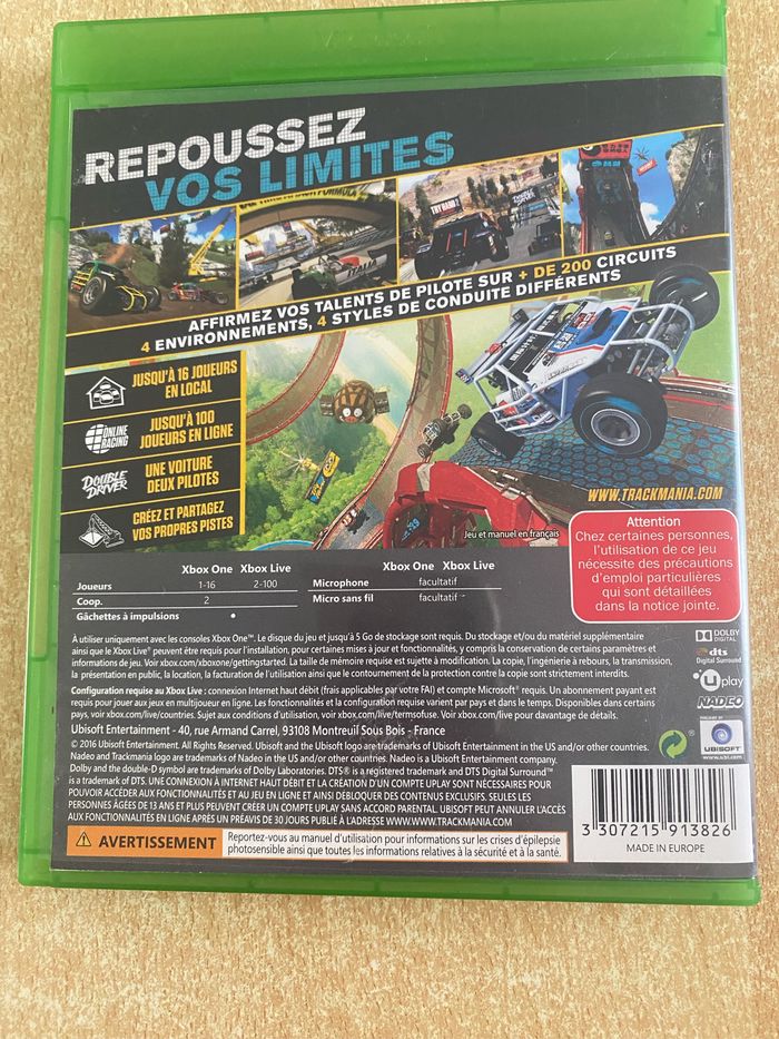 Jeu Xbox ONE - photo numéro 2