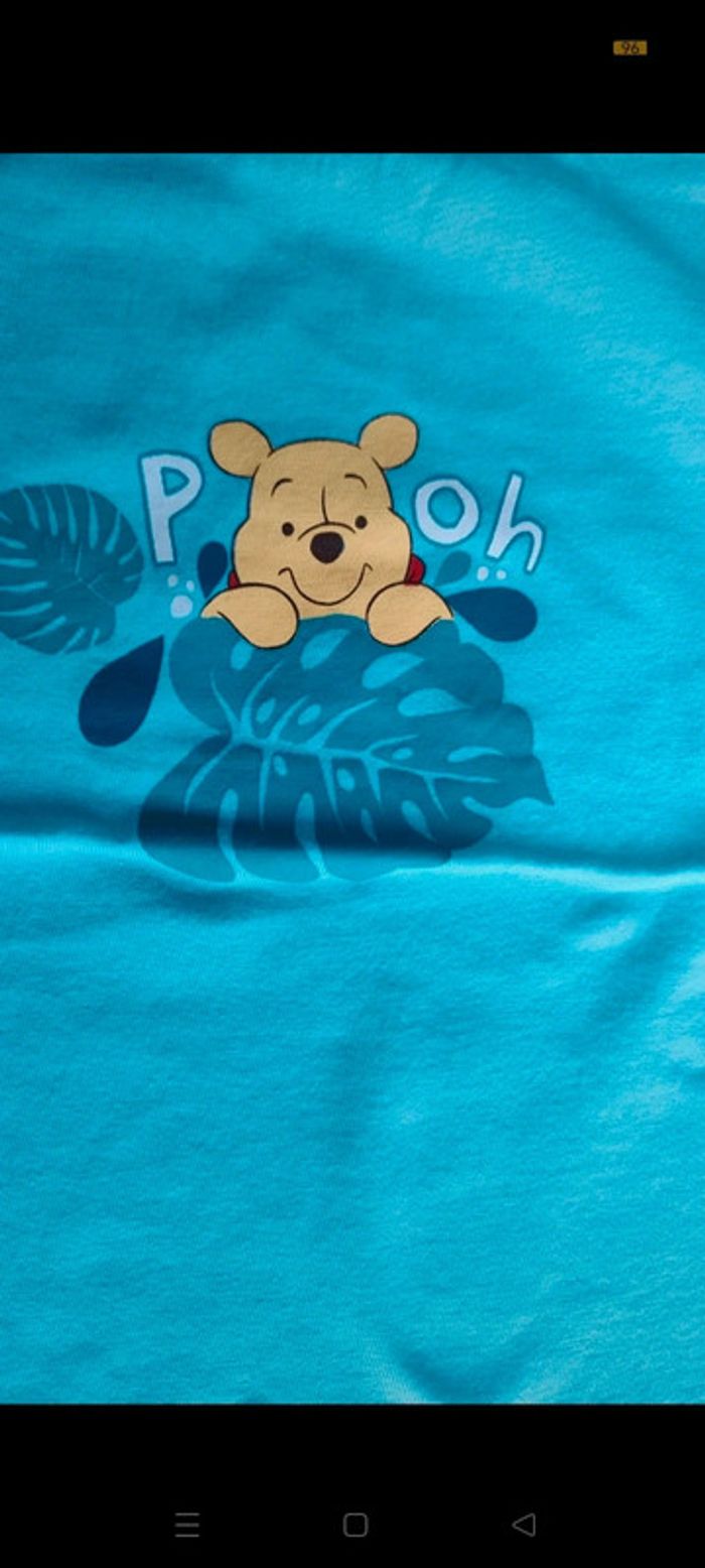 Magnifique Ensemble t-shirt Disney Winnie l'ourson et short en jean - photo numéro 5