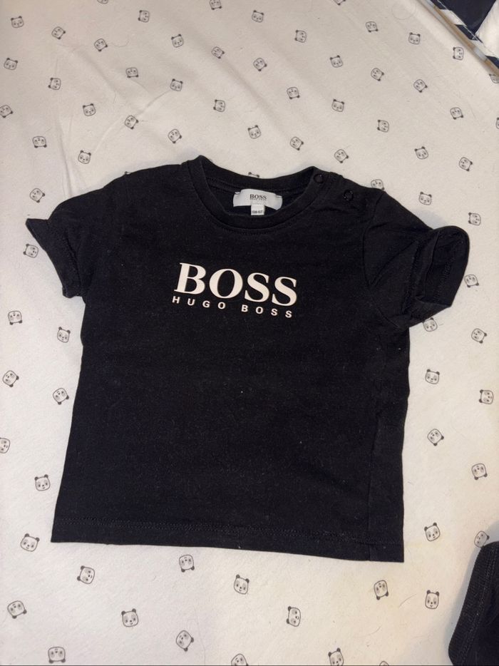 T-shirt bébé BOSS noir