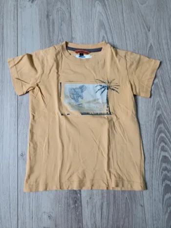 T-shirt moutarde savane