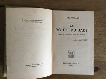 Livre « la route du jade »