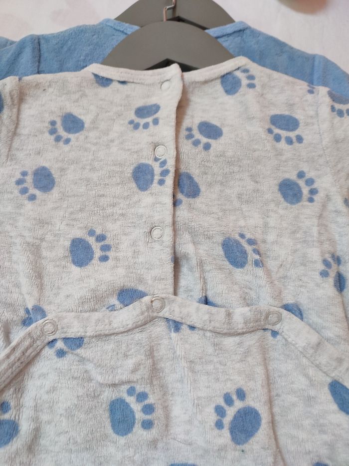 Lot de 2 pyjamas - Bleu et gris - 9 mois - Très bon état - Tex baby - photo numéro 5