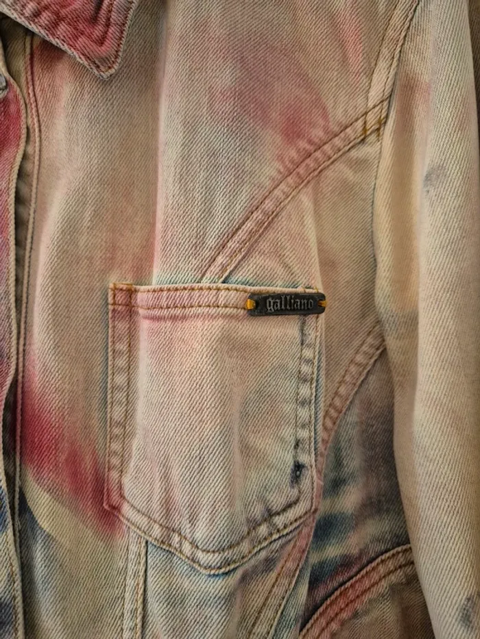 Veste jean vintage Galliano - photo numéro 2