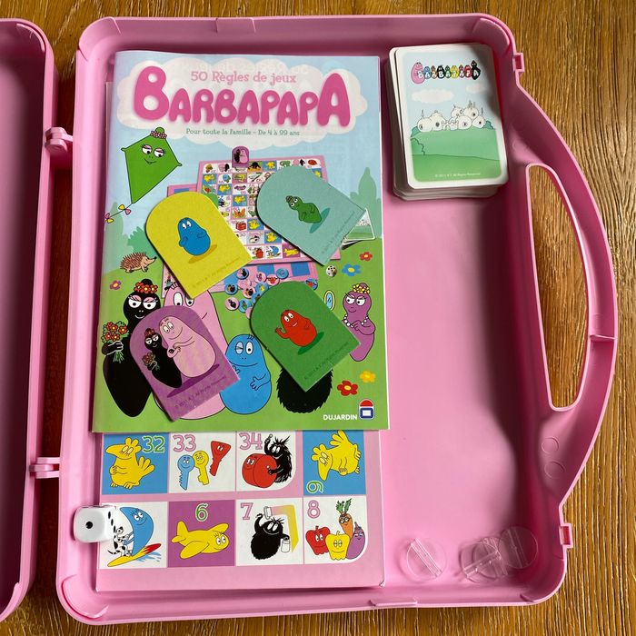 Mallette rose de 50 jeux Barbapapa pour toute la famille - photo numéro 2