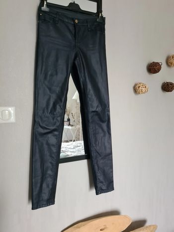 Jeans huilé naf naf bleu marine