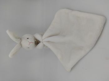 Doudou Mouchoir Lapin Blanc Doudou et Compagnie