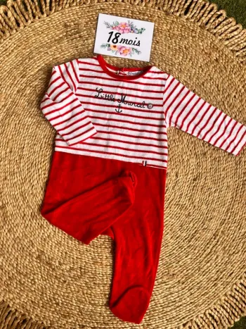 Pyjama velours 18 mois Little marcel