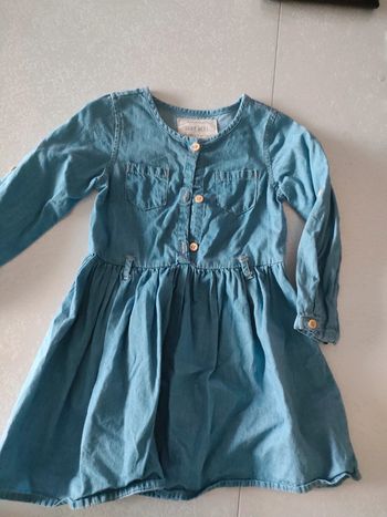 Baby girl 18 mois 24 mois 2 ans robe effet jean