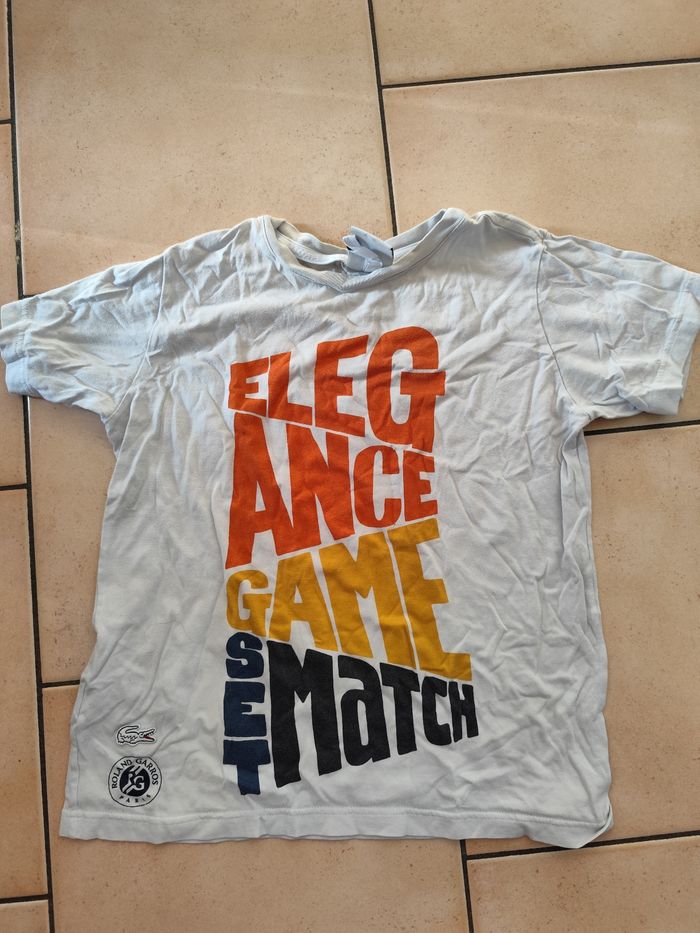 Tee shirt Lacoste - Roland Garros - photo numéro 3