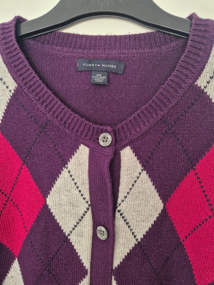 Cardigan vintage - Tommy Hilfiger - Taille XXL - photo numéro 5