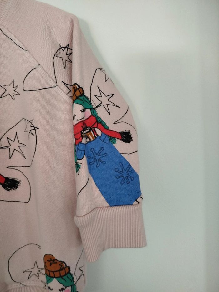 Sweat shirt pull Nadadelazos 2 ans thème fée hiver quasi neuf - photo numéro 5