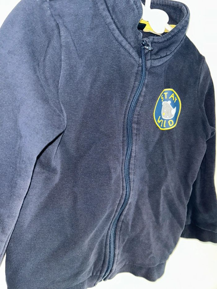 Gilet à zip bleu - 18/24 mois- Lupilu - photo numéro 2