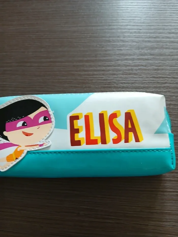 Trousse scolaire prénom Élisa fille - photo numéro 3