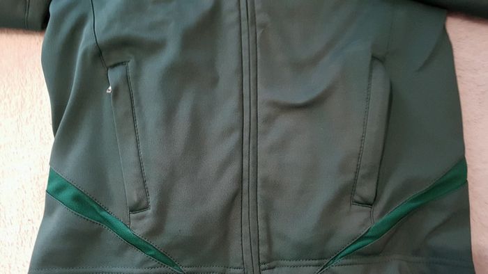 Veste de survêtement vert bouteille Duarig 10 ans - photo numéro 3