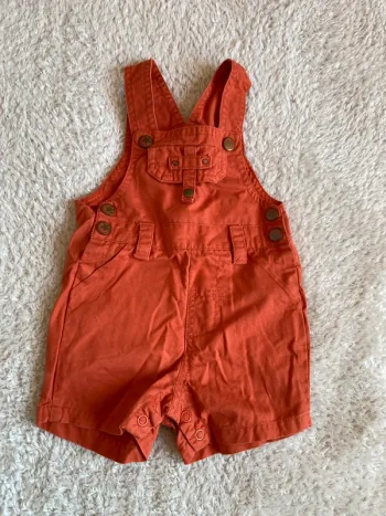 Salopette short bébé 3 mois
