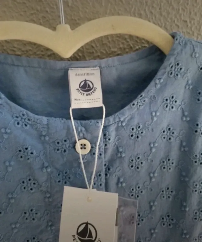 Robe broderie anglaise neuve petit bateau 6 ans - photo numéro 5