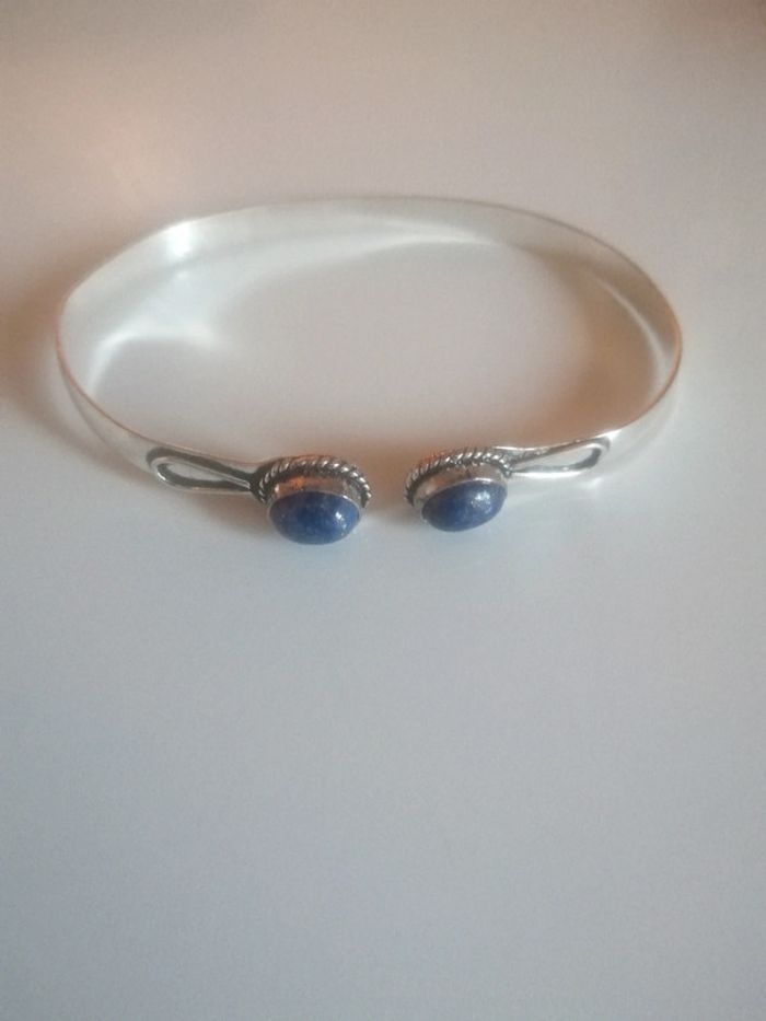 🌸Bracelet argenté avec pierres Lapis Lazuli Neuf 🌸 - photo numéro 3
