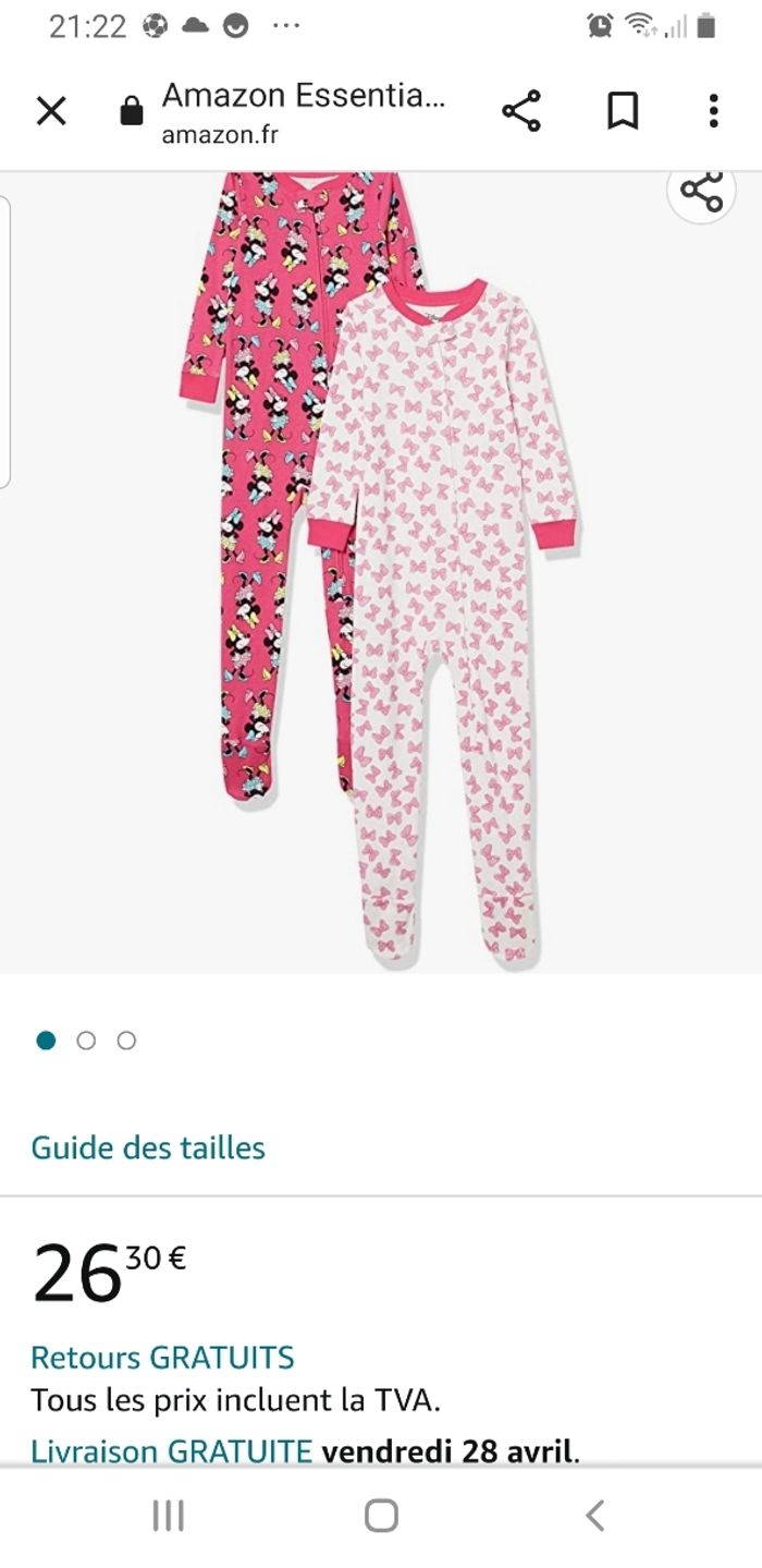 Lot de 2 pyjama enfant  12/18 mois - photo numéro 6