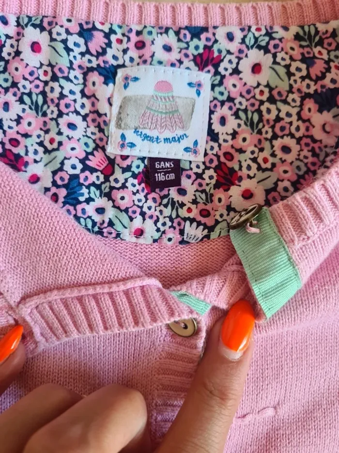 Gilet rose 5 ans sergent major - photo numéro 3
