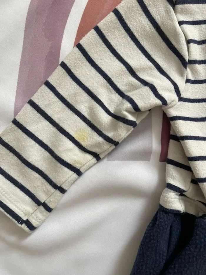 Robe bébé fille Orchestra – Taille 23 mois – Rayée noir & blanc - photo numéro 3